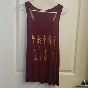 Maroon tank top